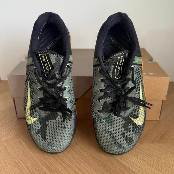 Nike Metcon 6 Green Camo/Gum Men Running Sneakers-SZ Men 6.5- Women 8